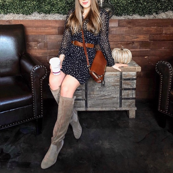 Vince Camuto Braden Taupe Suede Boots 